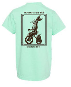 Easters On Its Way Youth Comfort Color Tee